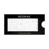 NÉONAIL Nagel Stempel Mit Schaber - Nägel Selber Machen - Stempel do zdobienia paznokci - Nageldesign Für Nagel Schablone - French Nails Stempel - Silikon Nagelstempel