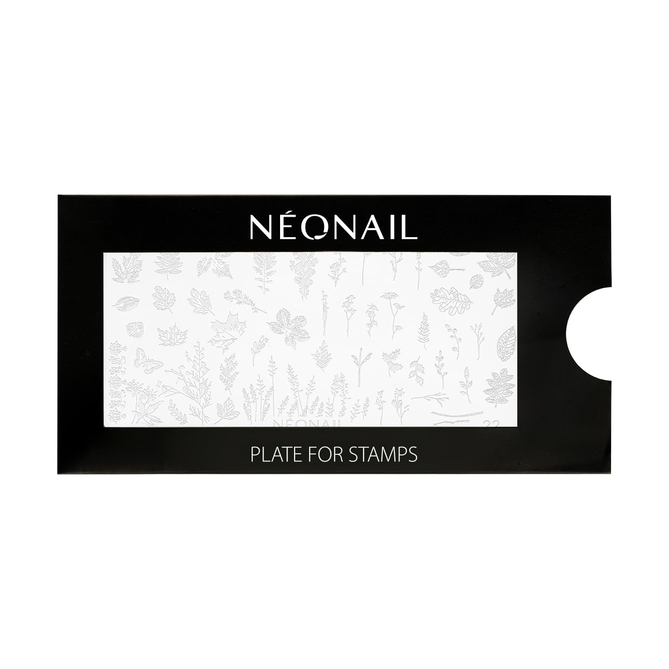 NÉONAIL Nagel Stempel Mit Schaber - Nägel Selber Machen - Stempel do zdobienia paznokci - Nageldesign Für Nagel Schablone - French Nails Stempel - Silikon Nagelstempel