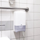 Tork 127530 Miękki papier toaletowy Midi o zaawansowanej jakości do dozownika podwójnej rolki papieru toaletowego Tork T6 / 2-warstwowy miękki papier toaletowy odporny na rozdarcie 27 opakowań (27 x 100 metrów)