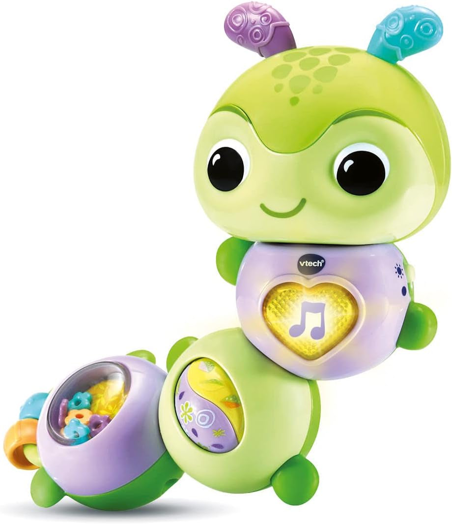 VTech Baby Spinning Fun Caterpillar - Mówiąca i śpiewająca interaktywna zabawka z dzwonkiem i motoryką - na 6-24 miesiące Zabawki dla dzieci Naty Shop
