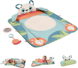 Fisher-Price Giant Ear Elephant - Urocza miękka pluszowa zabawka z bardzo dużymi uszami, wykonana w 90% z plastiku pochodzącego z recyklingu i z opakowania z certyfikatem FSC, dla dzieci od 3 miesiąca życia, HKD63 Baby Toys Naty Shop Panda