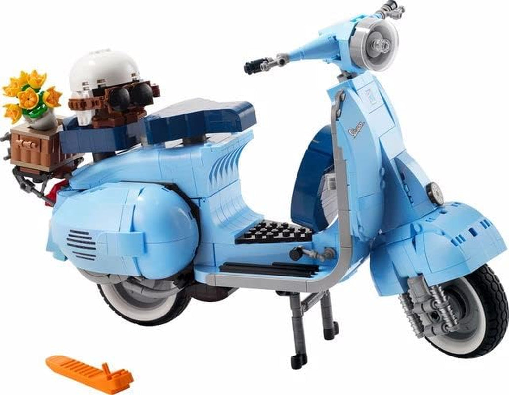 LEGO Icons Vespa 125, model motocykla do zbudowania, zabytkowy włoski skuter, model dla dorosłych, element wystawowy jako dekoracja pokoju, prezenty dla kobiet i mężczyzn 10298 Zestawy do budowania w sklepie LEGO