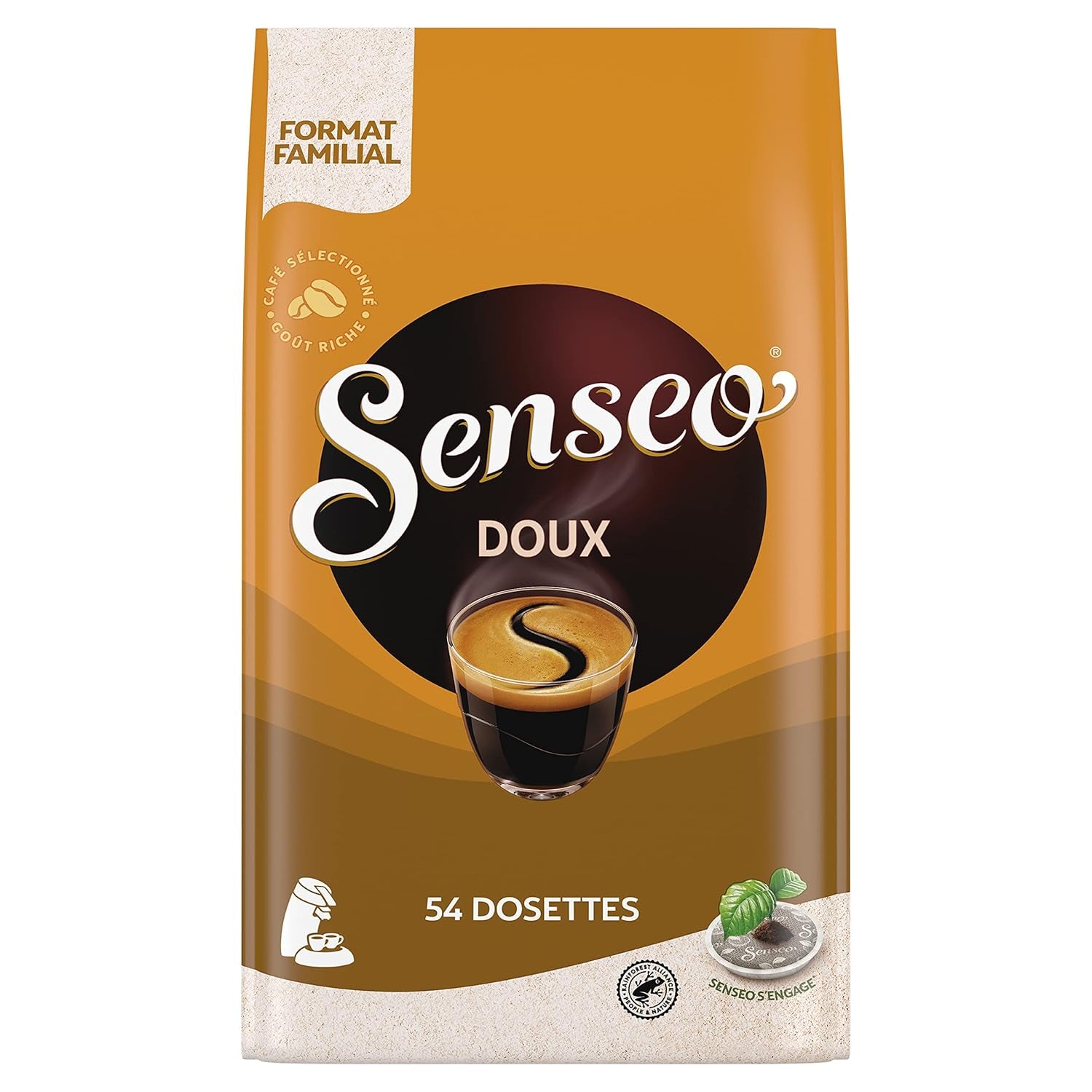 Podkładki Senseo Kaffeepads Doux Sanft 54