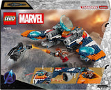 LEGO Marvel Rakiety Statek kosmiczny kontra. Zestaw statku kosmicznego Ronana do zbudowania Strażnicy Galaktyki Figurka superbohatera Prezent dla chłopców i dziewcząt w wieku 8 lat 76278 Zestawy do budowania Besuche den LEGO-Store