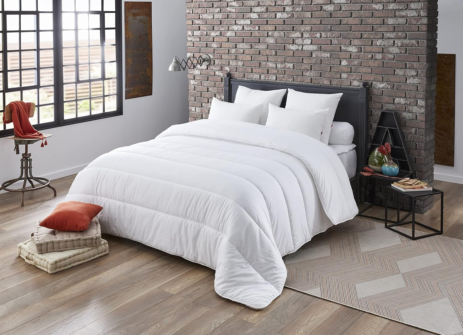 Kołdra przeciw roztoczom, biała, 240 x 220 cm, do łóżka podwójnego, kołdra Niagara, miękka i wygodna, można prać w pralce w 40 °C Kołdry i kołdry Naty Shop 240 x 220 cm Unique