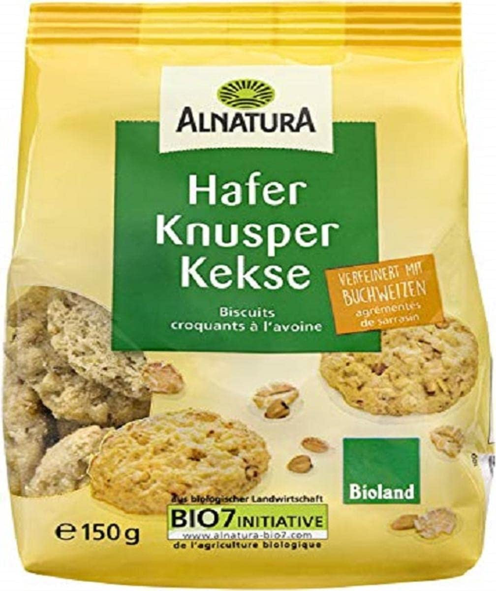 Chrupiące ciasteczka owsiane, 150 g