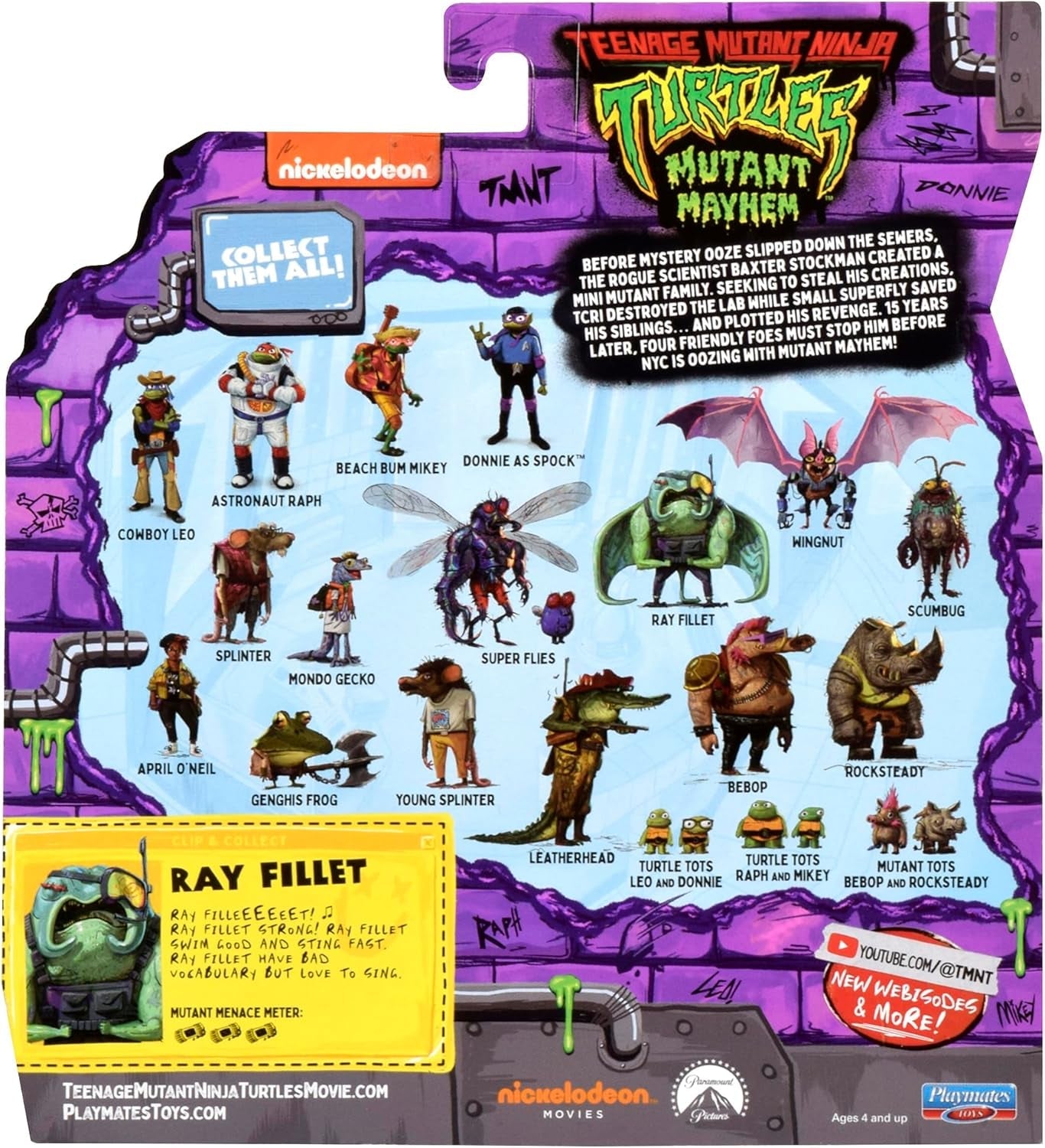 MŁODZIEŻOWE ŻÓŁWIE NINJA - Figurka podstawowa Ray Filet Figurki Naty Shop