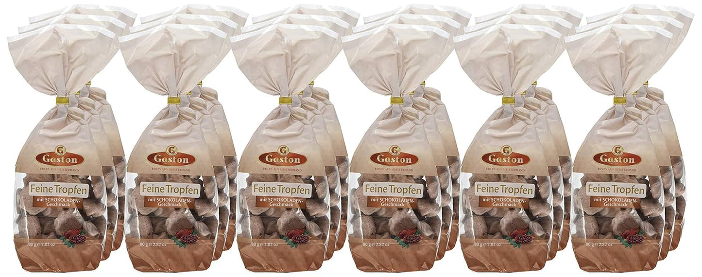 Drobne kropelki o smaku czekoladowym, opakowanie 18 sztuk (18 x 80 g)
