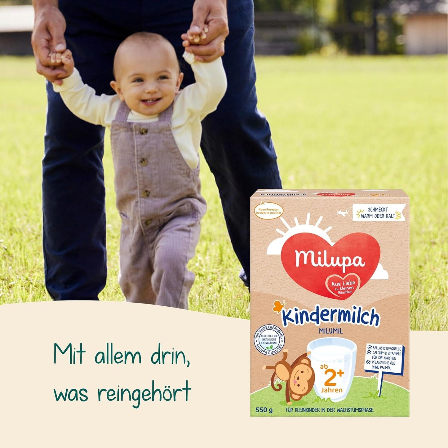 Milupa Milumil Mleko wzrostowe 2+ - Od 1 roku - Dla małych dzieci w fazie wzrostu - 5 x 550 g