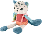 Fisher-Price Giant Ear Elephant - Urocza miękka pluszowa zabawka z bardzo dużymi uszami, wykonana w 90% z plastiku pochodzącego z recyklingu i opakowanie z certyfikatem FSC, dla dzieci od 3 miesiąca życia, HKD63 Bebe Naty Shop Toys Snow Leopard