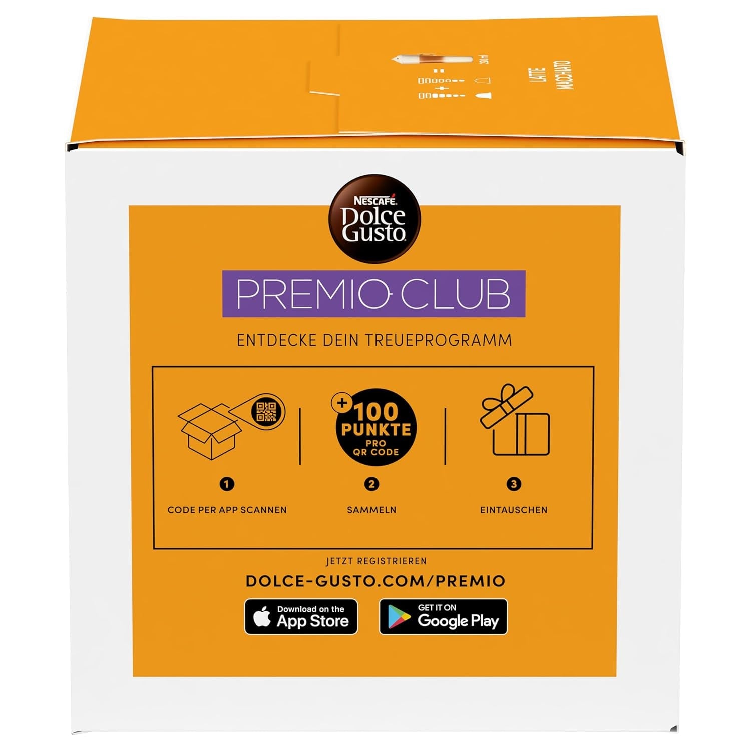 NESCAFÉ DOLCE GUSTO Latte Macchiato Kaffeekapseln Pakiet 6 sztuk (6 x 16 Kapseln)