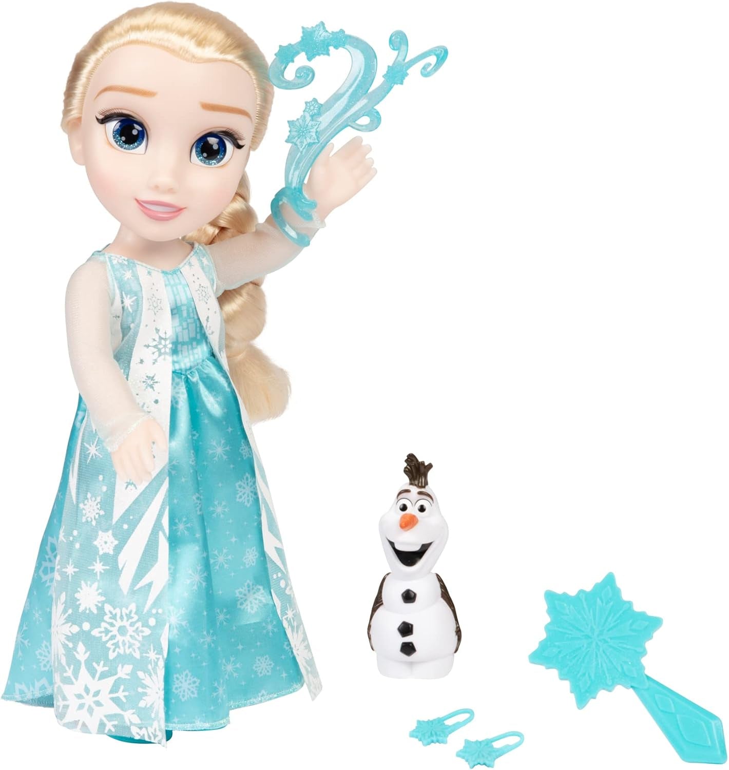 Disney Die Eiskönigin - Kraina Lodu - Śpiewająca lalka ELSA 35 cm, śpiewająca „Let It Go”, w tym akcesoria dla dodatkowej zabawy, idealna dla dziewcząt od 3 lat, 225306, Türkis