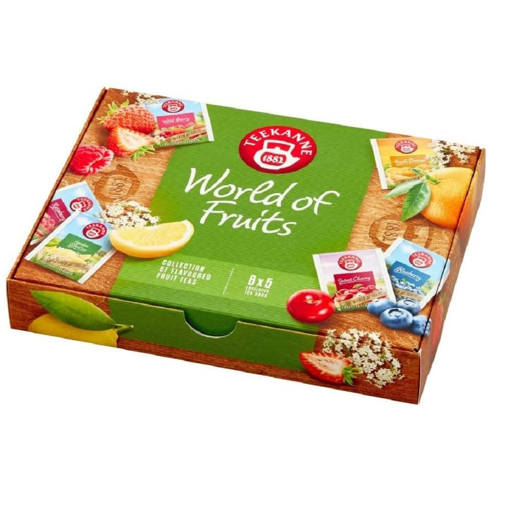 Teekanne World of Fruits Pudełko na herbatę owocową 6 smaków 5 torebek herbaty