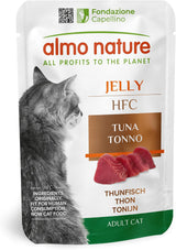 Almo Nature HFC Jelly mokra karma dla kota - z tuńczykiem, opakowanie 24 szt. (24 x 55 g)