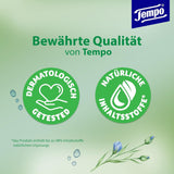 Chusteczki toaletowe Tempo "Gentle & Caring" - Megapack - 16 opakowań po 42 chusteczki - Duo Pack - z naturalnym rumiankiem - papier toaletowy, testowany dermatologicznie, neutralny dla Ph skóry