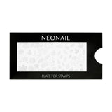 NÉONAIL Nagel Stempel Mit Schaber - Nägel Selber Machen - Stempel do zdobienia paznokci - Nageldesign Für Nagel Schablone - French Nails Stempel - Silikon Nagelstempel
