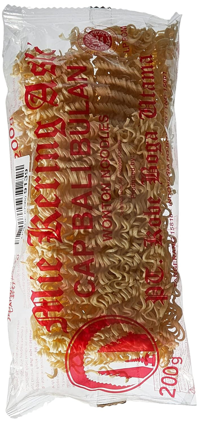 Makaron Mie Kering Asli Wonton, 200 g