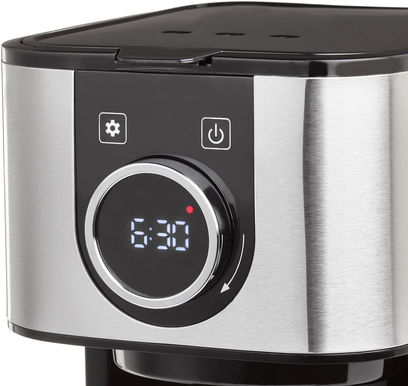 Ekspres do kawy CASO Selection C 10 Thermo Design – obudowa ze stali nierdzewnej, karafka izotermiczna 1,2 l (10 filiżanek), sterowanie dotykowe i timer, funkcja Aroma PLUS, filtr stały, filtr zapobiegający kapaniu