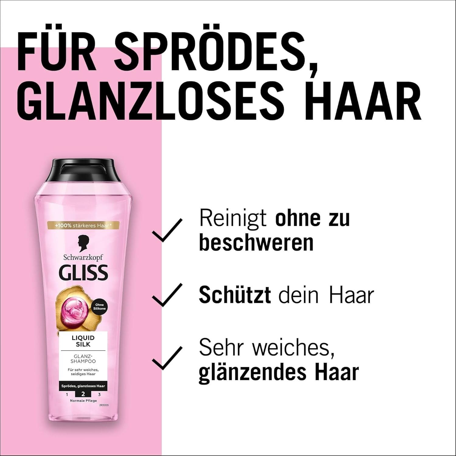 Gliss Szampon w płynie Jedwab (250 ml), do włosów delikatnych i matowych Prysznic i kąpiel Naty Shop