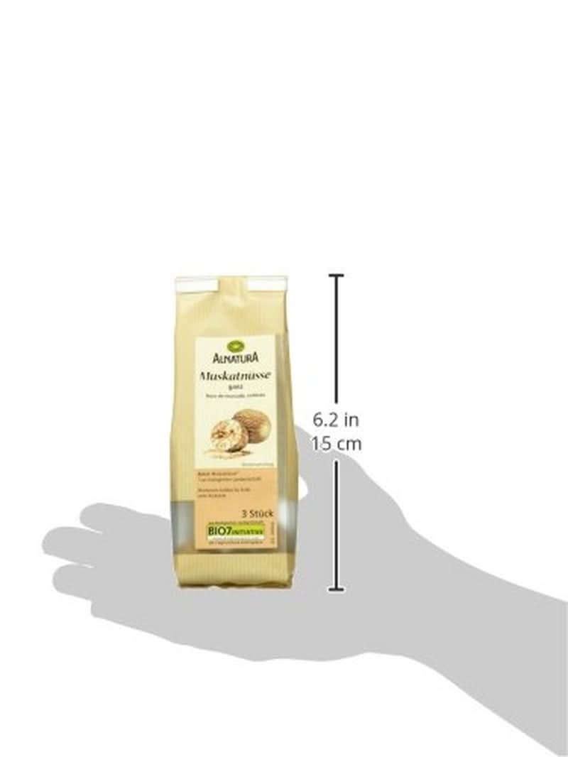 Cała organiczna gałka muszkatołowa 3 sztuki Naty Shop Spices