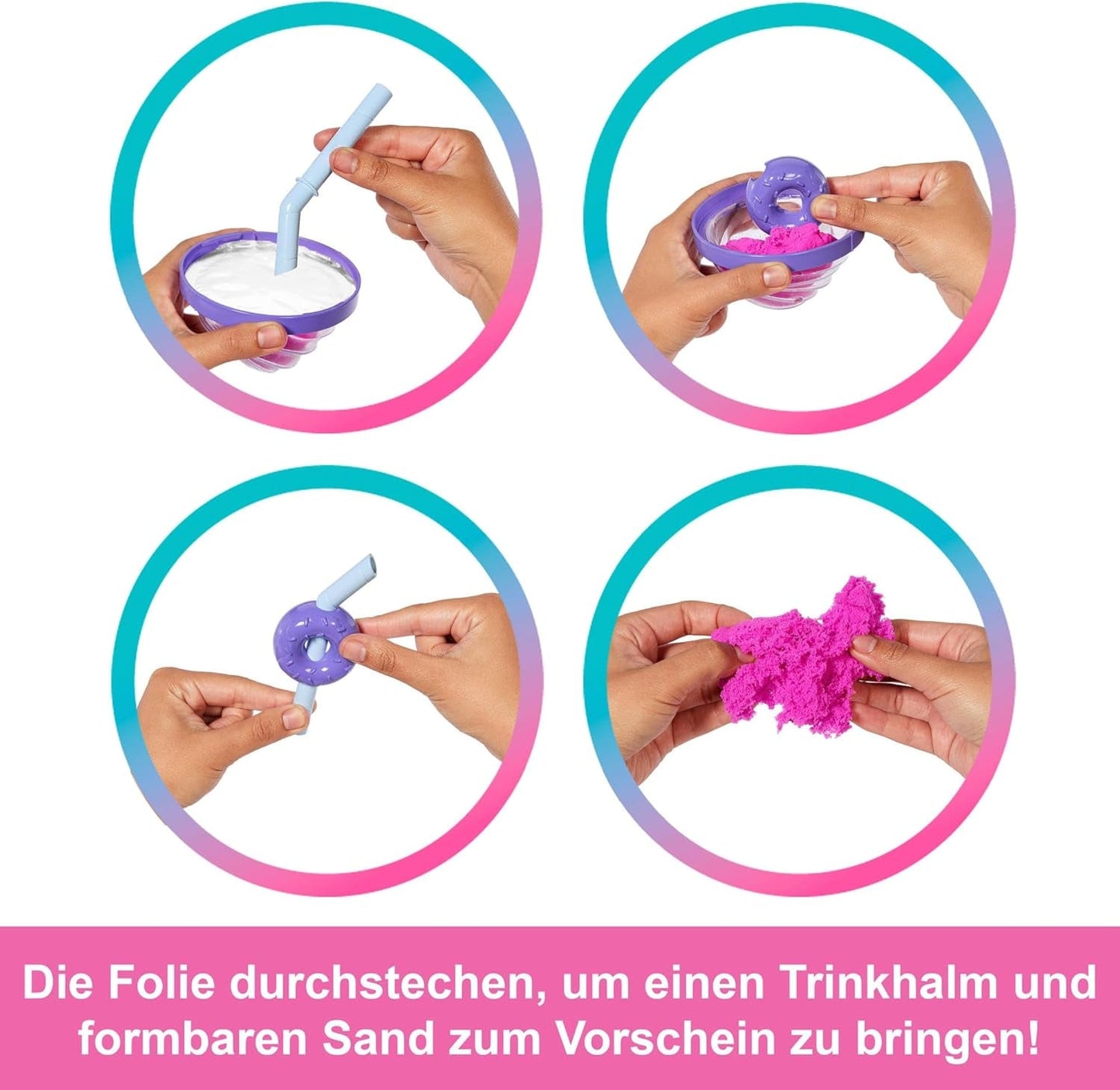 Zestaw Barbie Pop Reveal Series z lalką modową i akcesoriami, seria Candy, projekt Donut Dreams ze zwierzakiem, 8 niespodzianek, w tym zmiana koloru, JFY60