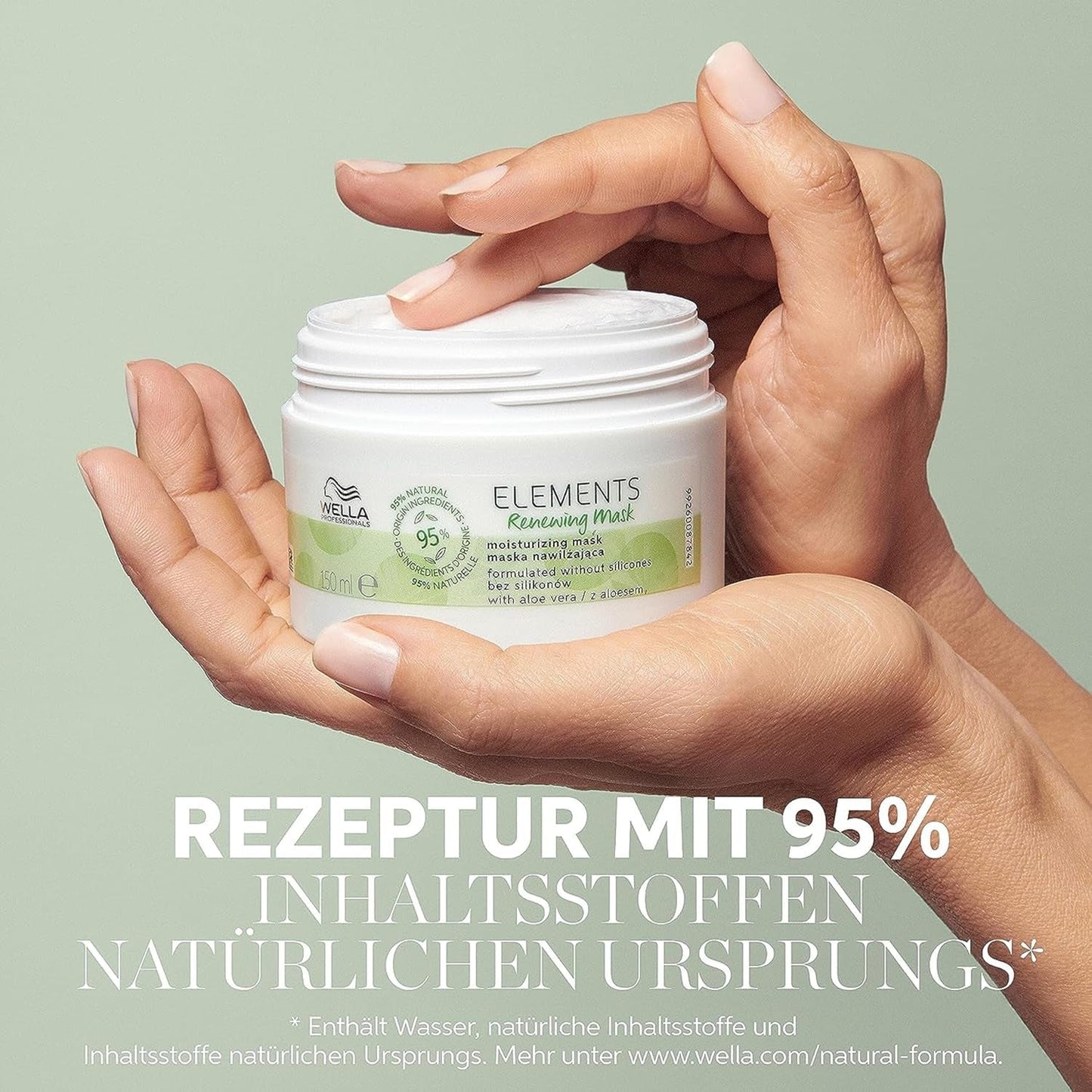 Wella Professionals Elements - naturalna pielęgnacja suchych, zniszczonych włosów i wrażliwej skóry głowy - odżywka bez spłukiwania, maska i spray z przeciwutleniaczami i esencją oliwną Naty Shop Hair Mask