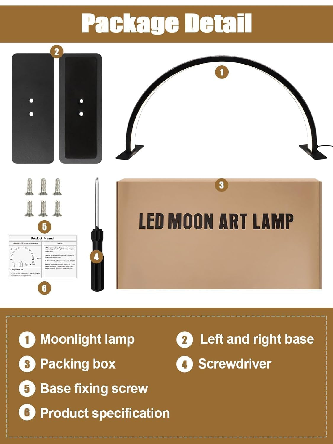 Kalolary Lampadaire, Lash Lumière Pour Extensions De Cils Regglable À 360°, 3000K-6000K Lampa Demi-Lune, Lamp De Beauté (lampa półksiężycowa)