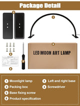 Kalolary Lampadaire, Lash Lumière Pour Extensions De Cils Regglable À 360°, 3000K-6000K Lampa Demi-Lune, Lamp De Beauté (lampa półksiężycowa)