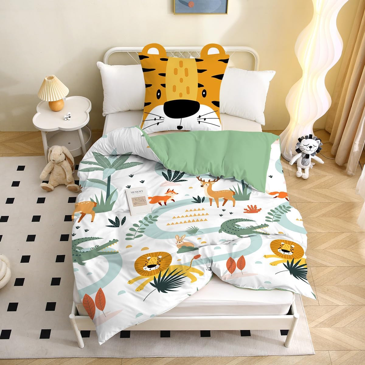 Pościel z mikrofibry 3D, zwierzęta, unisex Pościel - dziecięca Naty Shop