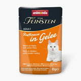animonda Vom Feinsten Adult Raffinese Katzenfutter w Gelee, Mixpack vom Land (12 x 85 g), Nassfutter z tauryną i witaminą D3, ohne Zusatz von Zucker, Soja i Getreide