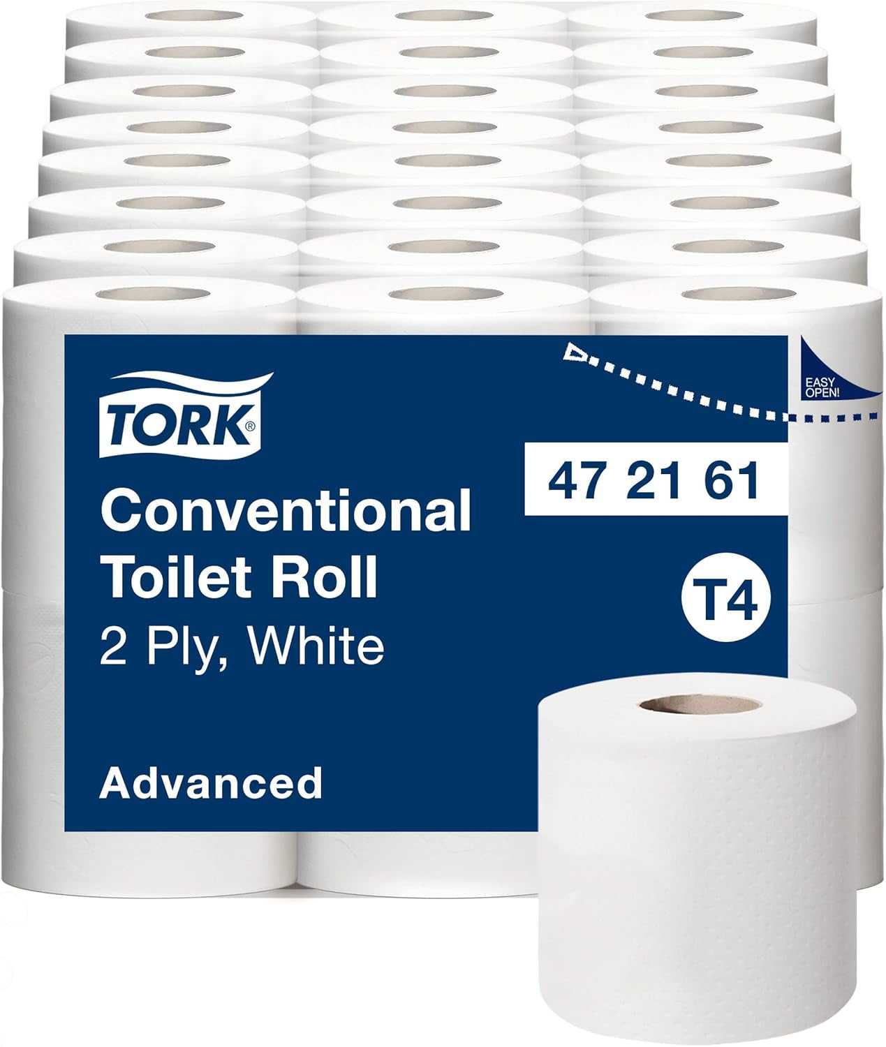 Papier toaletowy Tork Small Roll White T4, Advanced, 2 warstwy, 48 × 200 arkuszy, 472161