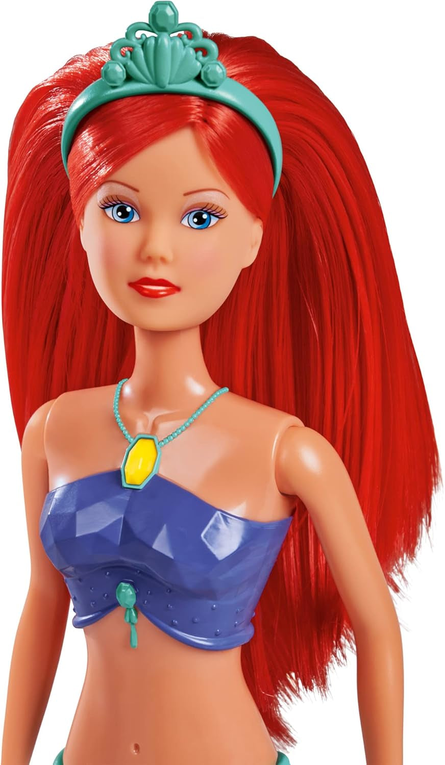Simba 105733656 - Steffi Love Sparkling Mermaid Doll (39 cm) - Świecąca syrenka zmieniająca kolor Luminous Rainbow Wodoodporna zabawka dla dzieci w wieku 3 lat i więcej