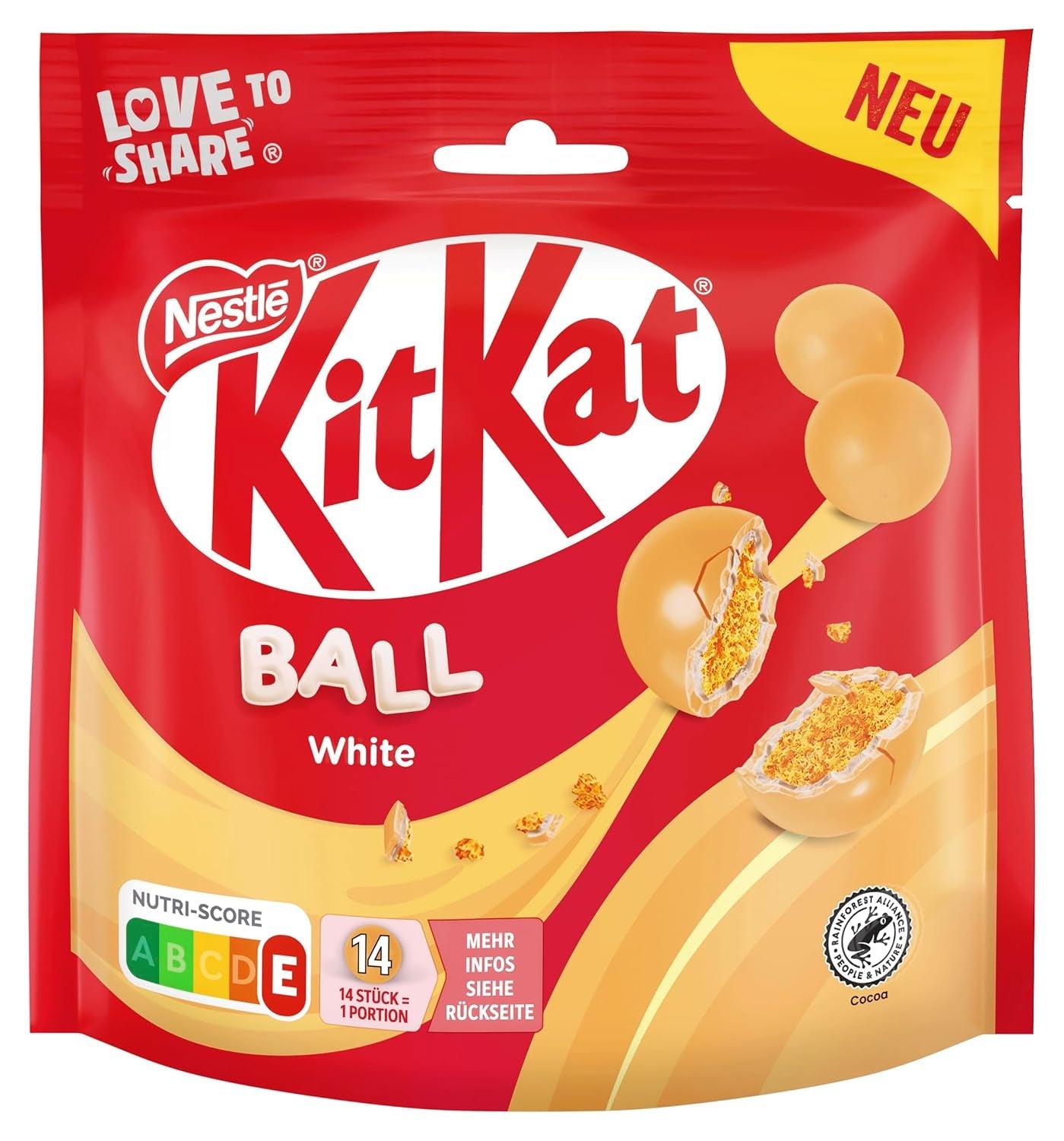 NESTLÉ białe kulki, opakowanie 1 szt. (1 x 130 g)