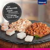 Vitakraft Poésie Délice, Fish Selection, Nassfutter Katze, Katzennassfutter w sosie, mit Seelachs, mit Kabeljau, ohne Zusatz von Zucker und Getreide (1 pakiet z 6x 85g)