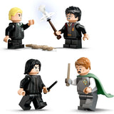 LEGO Harry Potter Zamek Hogwart: zestaw do budowania Klubu Pojedynków z 4 minifigurkami w zestawie. Draco Malfoy, Gilderoy Lockhart i Severus Snape, zestaw Z funkcją Dla chłopców i dziewcząt w wieku od 8 lat 76441 Zestawy do budowania Besuche den LEGO-Store