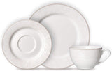 Serwis kawowy Ritzenhoff & Breker Isabella, 18 sztuk, delikatna porcelana, biała z ozdobami, 37 x 26 x 25 cm