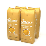 Caffe Crema E Aroma Kaffeebohnen 2kg (4x500g), Barista Kaffee schokoladig und säurearm, Espressobohnen kräftig, Bohnenkaffee mit Arabica und Robusta, fine Crema, idealna dla Milchkaffee