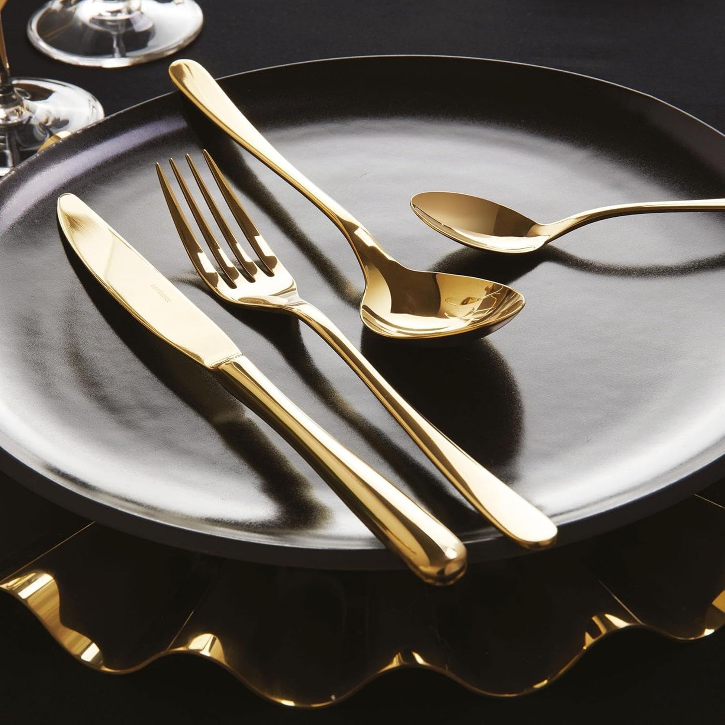 Sambonet 52553G81 - Zestaw sztućców Taste Golden 24 sztuki Kitchen Naty Shop
