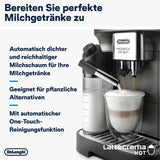 De'Longhi Magnifica Evo Next - W pełni automatyczny ekspres Perfetto ze spieniaczem do mleka LatteCrema, 13 napojów za jednym dotknięciem, ekspres do kawy i cappuccino, kolorowy ekran dotykowy, tytan (ECAM312.80.TB)