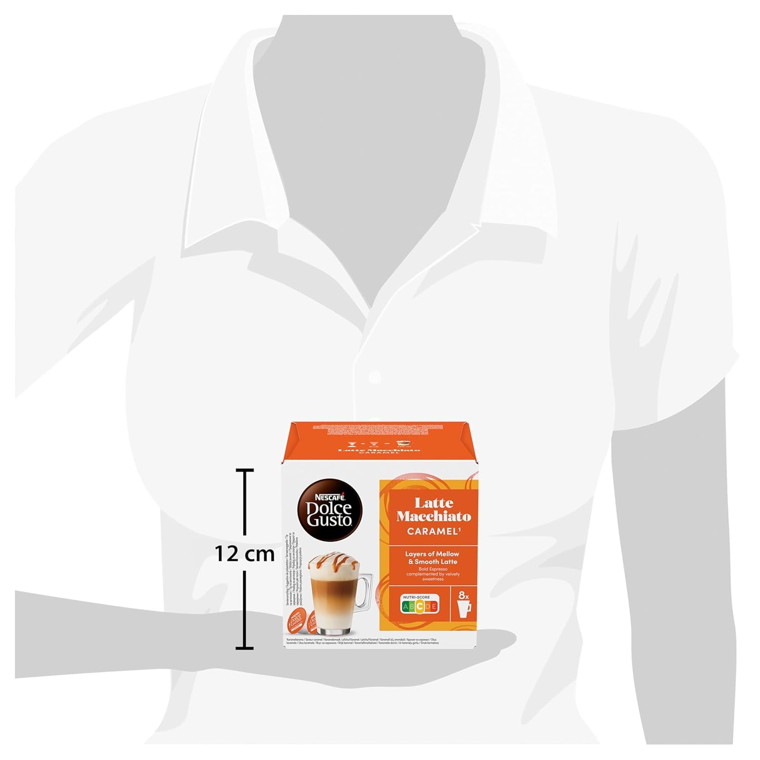 NESCAFÉ DOLCE GUSTO Latte Macchiato Caramel Kaffeekapseln Pakiet 6 sztuk (6 x 16 Kapseln)