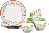 Serwis Kawowy Ritzenhoff & Breker Doppio Shanti, 12 sztuk, porcelana, zielony
