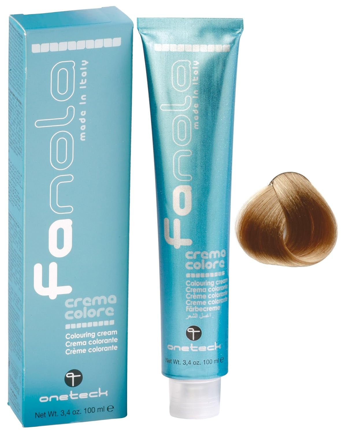 Fanola crema colore Krem koloryzujący 7,0 Blond, 100 ml Farba do włosów Naty Shop 9,00 Intensywny bardzo jasny blond