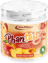 Ironmaxx Phantasty - Kremowa Brzoskwinia Dawka 250G | Wegańskie Geschmackspulver Mit Echten Frucht- Oder Nussstückchen | Perfekter Zuckerersatz Słodziki Naty Shop 250 G (opakowanie 1Er) Kremowa Brzoskwinia