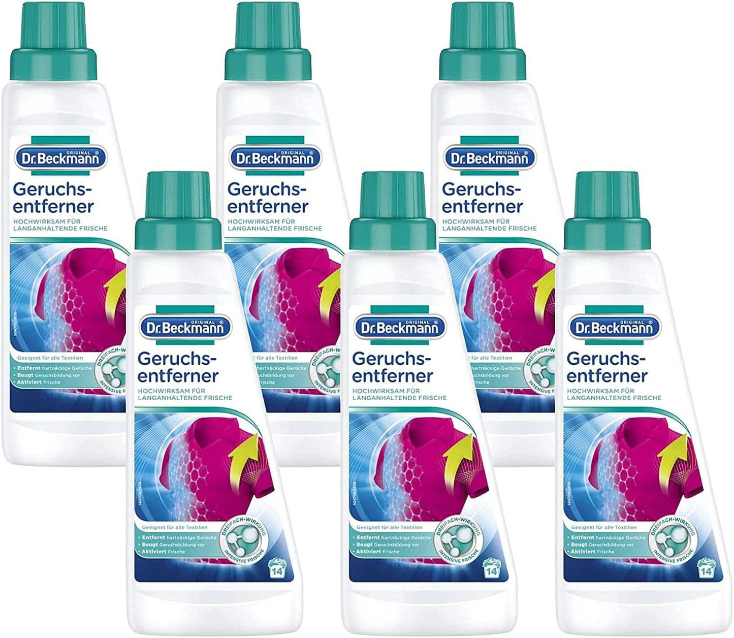 Dr Beckmann Odour Remover, Usuwa uporczywe zapachy z dywanów z głębokim włosiem, 500ml Naty Shop 3 litry 6 x 500ml