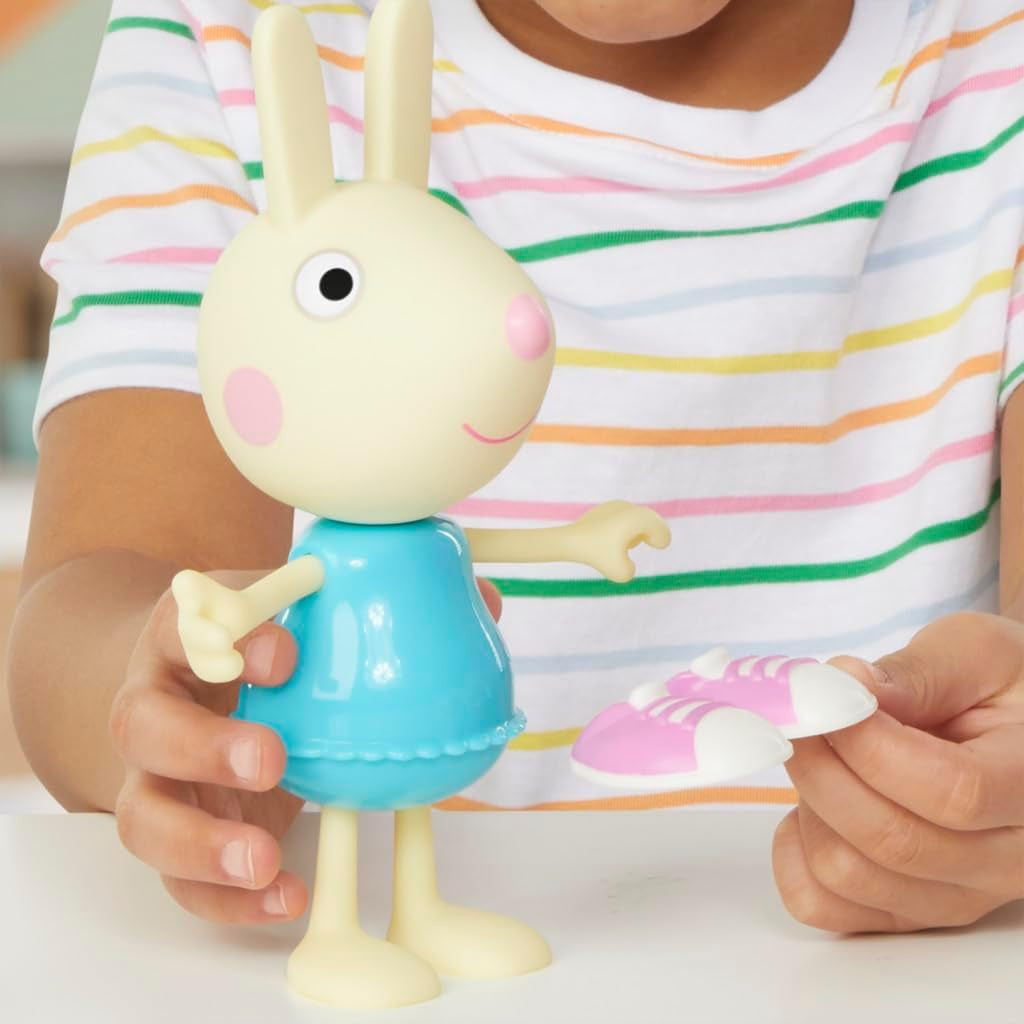 Łyżka Świnka Peppa Luisa - zabawna figurka do przebierania, lalka dziewczynka 15 cm z akcesoriami i ubrankami do przebierania, interaktywny zestaw zabawek dla małych dzieci w wieku 3 lat i więcej