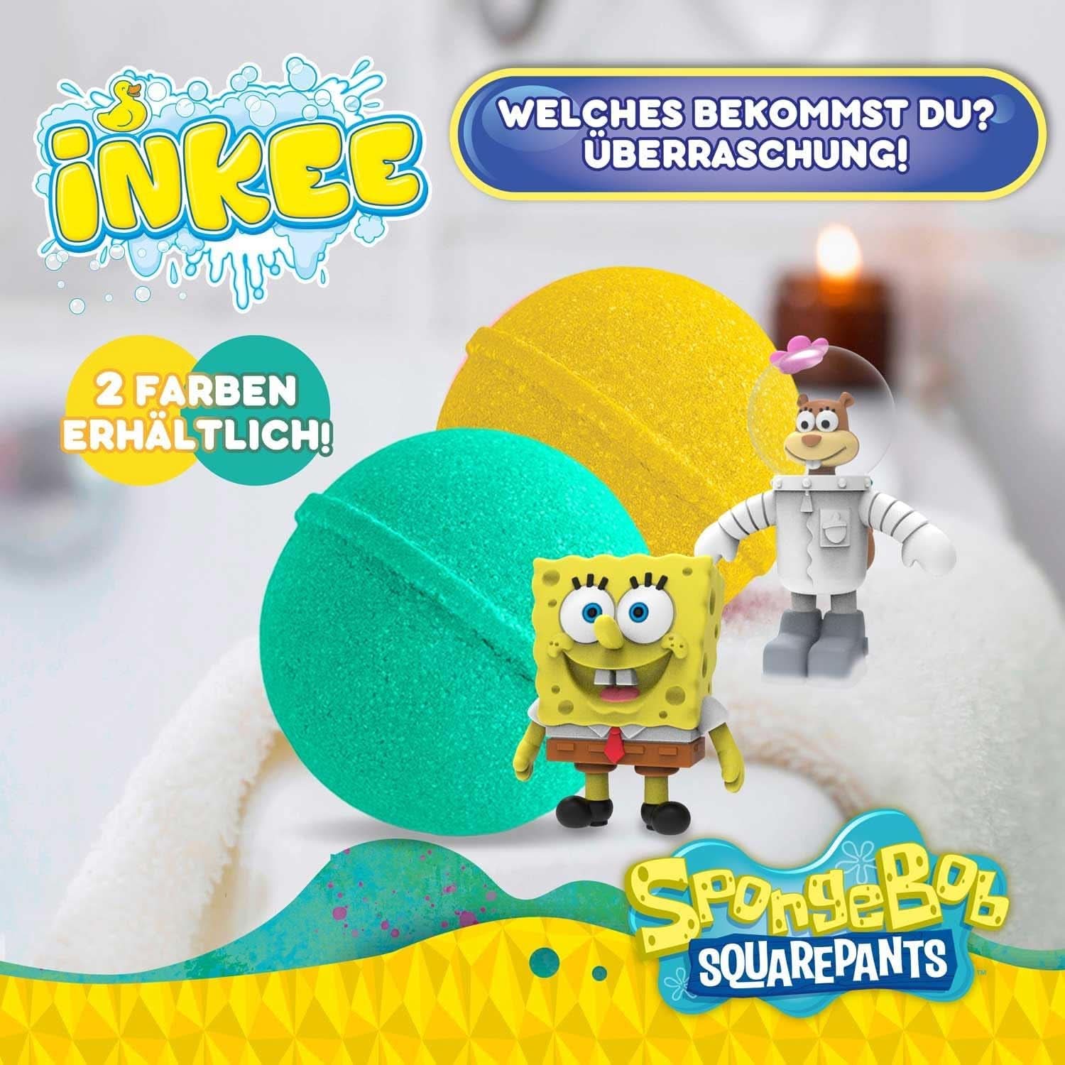 INKEE Spongebob Niespodzianka Bomba do kąpieli dla dzieci Spongebob Kanciastoporty Kolekcjonerska 80 gramów Naty Shop