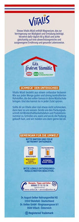 Dr. Oetker Vitalis Less Sweet Crunchy Pure: Chrupiące musli z 30% mniejszą ilością cukru, opakowanie 5 sztuk (5 x 600g)