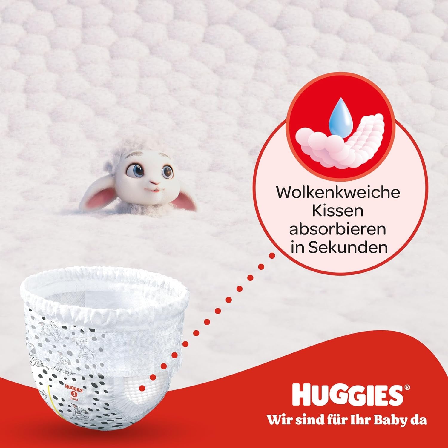 Spodnie Huggies Little Movers Disney, rozmiar 6, liczba 96 (2 x 48), pudełko miesięczne