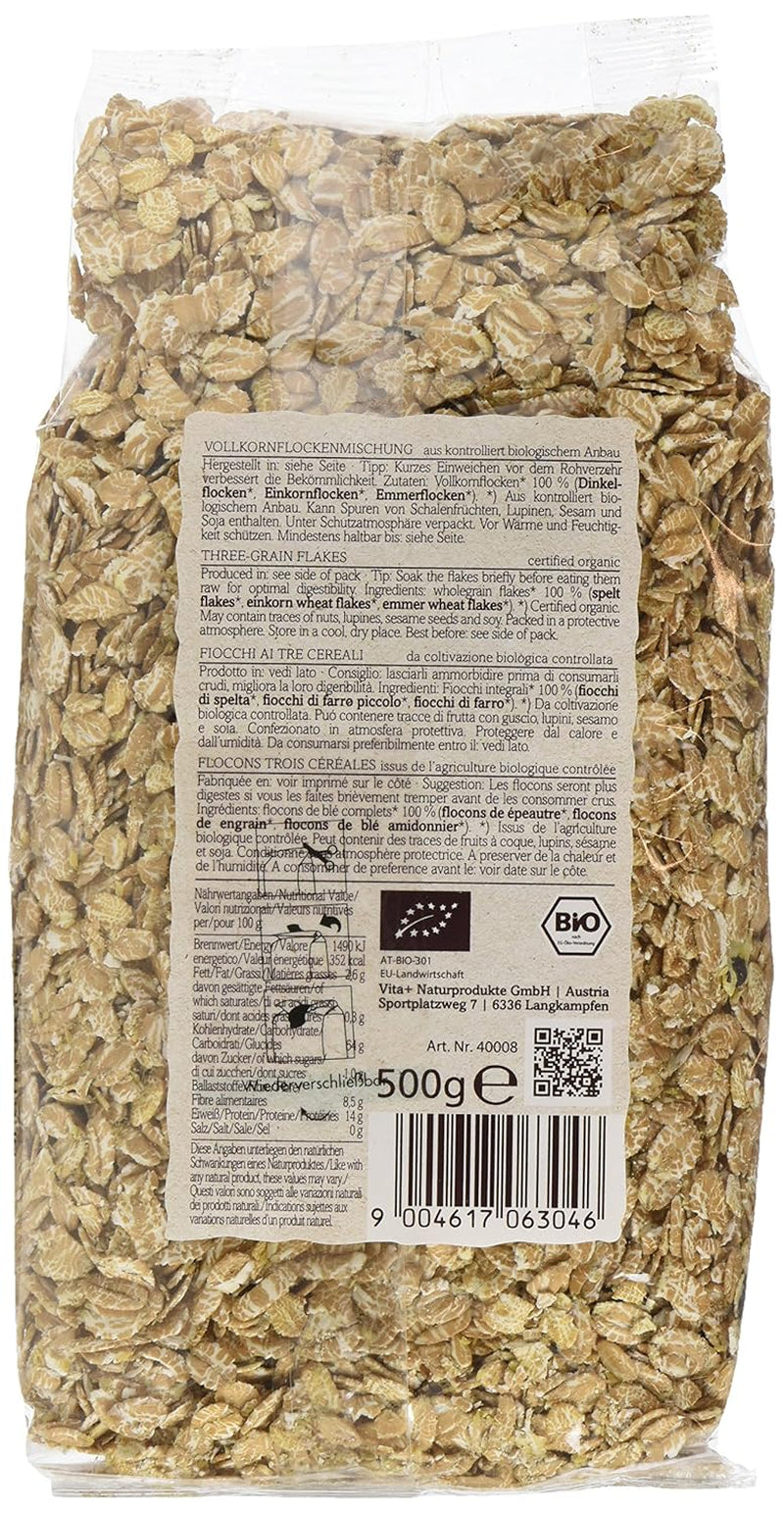 Verival Urkornflocken - Bio, opakowanie 6Er (6 X 500 G) Płatki zbożowe Naty Shop
