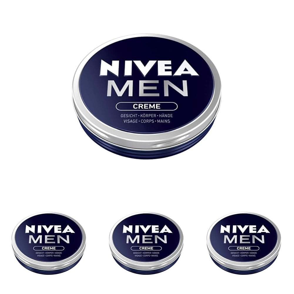 NIVEA MEN Krem, odżywczy krem do skóry z witaminą E, 150 ml Naty Shop 4 x 75 ml 75 ml
